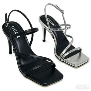 <span class=keywords><strong>Sandalias</strong></span> de tacón alto <span class=keywords><strong>plateadas</strong></span> de moda para <span class=keywords><strong>mujer</strong></span>, con tira fina y punta abierta, personalizables al por mayor, Colección Verano 2026 - Product Image 6