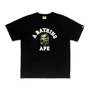T-shirt da uomo trendy in cotone 100% ecologico, lavorata a maglia, con stampa lettering Bapees, versione 1:1 di alta qualità, collezione 2025 - Product Image 6