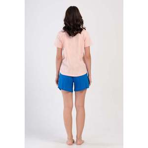 KADIN P.SUPREM O YAKA KISA KOL ETEGI OVAL SORT TAKIM - สีชมพูอ่อน - สีชมพูอ่อน - Product Image 4