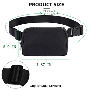 Riñonera Deportiva de Nailon para Mujer, Estilo Lulu, Mini Cinturón de Correr, Bandolera, Riñonera Personalizada - Product Image 6