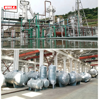 Machine de recyclage d'huiles usagées pour la conversion de pétrole brut et de plastiques usagés en diesel ou en essence, directement de l'usine