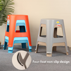 Pearl River Plastic <b>Stool</b> Stackable Modern Design Gray Blue Red Living Room Chair Home Furniture - Product Image 3