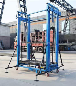 Andamio Eléctrico de Elevación de 8m 10m, de Aleación de Aluminio, Resistente, para Construcción de Infraestructuras Inmobiliarias, Altura Ajustable - Product Image 4