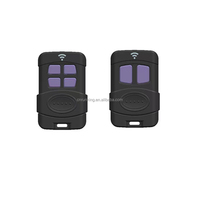 Control Remoto RF de 4 Botones para Sistema de Alarma de Puerta Automática con Código de Aprendizaje y Código Fijo, Plástico Impermeable, Alcance de 100m