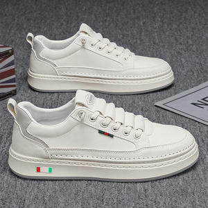 Sneakers basses minimalistes - Tige en PU légère, respirante et antidérapante, chaussures de marche décontractées pour hommes, style walking. - Product Image 3