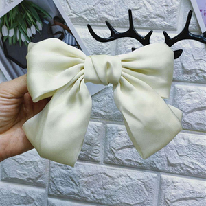Aksesoris Rambut Jepit Kupu-kupu Warna Solid untuk Wanita, Bahan Pita, Gaya Eropa-Amerika, Cocok untuk Pesta - Product Image 6