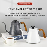 Bouilloire à café pour infusion, acier inoxydable, bec long, design moderne écologique, fond composite à trois couches, finition fine
