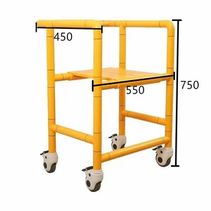 Chaise de bain Lintai en acier inoxydable 201, capacité de 150 kg, tabouret de douche et de toilette pour personnes âgées et femmes enceintes - Product Image 3