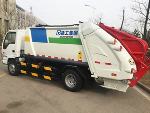 Yanqi — camion compact de ordures 3 tonnes, compact de déchets sous pression, à vendre, - Product Image 5