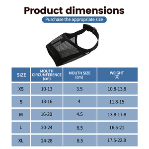 Lightweight Nylon Mesh <strong>Dog</strong> Muzzle Breathable Pet Mouth Guard Anti Barking Soft Fabric Cover for Small Medium <strong>Dogs</strong> - Product Image 2