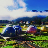 Dôme transparent en PC pour glamping - Tente résistante au vent avec vue sur le ciel étoilé - Vente en gros usine