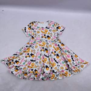 2022 Kids Clothing Girls <b>Halloween</b> Party Dress <b>Baby</b> Toddler Pumpkin Lantern Twirl Dresses Wholesale Children Dress for Kids - Product Image 3