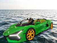Jet ski flottant en fibre de verre haute vitesse, couleur personnalisable, type Lamborghini, pour sports nautiques, à vendre