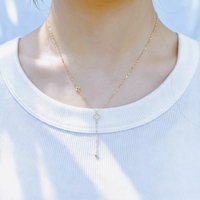 Collier Lariat en Or Massif 18K (AU750) en Forme de Y avec Trèfle à Quatre Feuilles, Réglable, pour Femme, Bijoux en Or, Vente en Gros