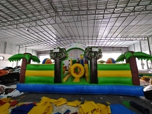 Parque de Obstáculos Inflable de Coco para Niños, Alquiler para Fiestas, Gran Parque Temático Inflable para Niños, Juegos al Aire Libre - Product Image 6