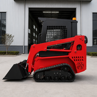 Mini-chargeuse compacte sur roues, diesel, norme CE EPA, qualité fiable pour chantier de construction