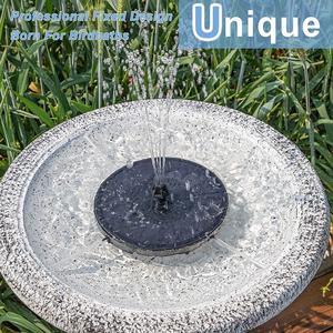 9V 3.5W שמש ציפור אמבטיה מזרקת עם אנטי התנגשות ברים & 7 חרירים, 900mAh שמש מזרקת משאבת עם סוללה גיבוי - Product Image 6