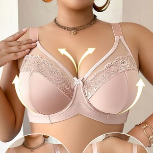 <span class=keywords><strong>Reggiseno</strong></span> SMOOTH <span class=keywords><strong>senza</strong></span> <span class=keywords><strong>ferretto</strong></span>, taglia europea/americana, sottile e <span class=keywords><strong>senza</strong></span> <span class=keywords><strong>imbottitura</strong></span>, lingerie trendy con inserti in pizzo, taglia plus 110F - Product Image 4