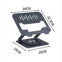 Support d'ordinateur portable en alliage d'aluminium avec base rotative à 360 ° pour iPad Macbook, vente en gros