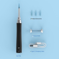 Endoscope auriculaire portable léger à piles en ABS, capacité 350 mAh, nettoyage facile, multifonction, utilisation simple, idéal pour les voyages