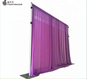 Soporte de fondo de tubo de aluminio ajustable portátil profesional para decoraciones de techo de boda TFR marca estilo romántico - Product Image 4