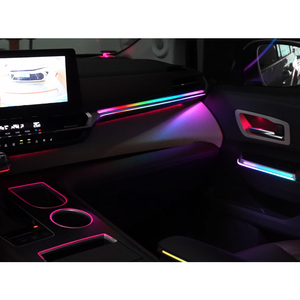 Kit d'éclairage d'ambiance de luxe pour voiture Toyota Gravia 2024, bande LED intérieure en fibre optique acrylique, vente directe usine - Product Image 4