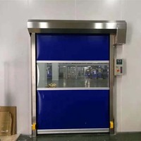 Puerta Rápida Automática de Alta Velocidad con Acabado Industrial Estándar ISO para Cuarto Limpio