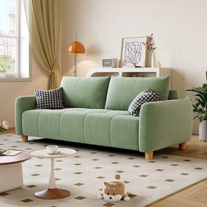 Canapé en tissu de style nordique en forme de U, rembourré avec rembourrage en mousse, pour salon, adultes et personnes âgées - Product Image 1