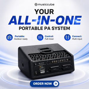 ลำโพงพกพา Musiccube T2 PRO กำลังขับ 480 วัตต์ ระบบเสียง PA สำหรับนักดนตรี ลำโพงระดับมืออาชีพ ใช้งานได้ทั้งภายนอกและภายในอาคาร 1 กำลังไฟ 700 วัตต์ - Product Image 1