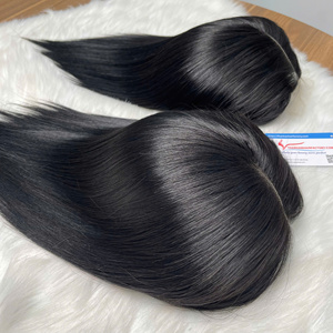 Peluca de Cabello Humano Vietnamita Liso de Lujo, de 6 a 12 Pulgadas, Extensiones de Cabello Humano, Sin Caída, Sin Enredos - Product Image 5