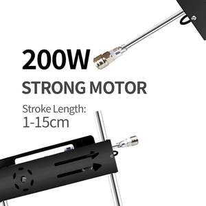 200 Вт Премиальный реалистичный дилдо из мягкого АБС-пластика с дистанционным управлением по проводу и через приложение, серводвигатель 1,5 Нм, регулируемый ход 1-15 см - Product Image 4