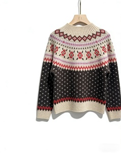 Suéter de Punto para Mujer - Cárdigan de Punto para Mujer - Suéter Fairisle para Otoño/Invierno - Product Image 4
