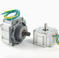 Moteur servo synchrone à aimant permanent à flux axial sans balais avec réducteur planétaire à montage sur bride, efficacité IE4, cadre 250 mm
