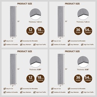 Revêtement de sol en vinyle PVC moderne de luxe - Antidérapant, imperméable, à large largeur, auto-adhésif pour usage commercial et hospitalier