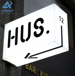 Lediup rõ ràng đầy màu sắc Acrylic vuông dẫn ánh sáng Hộp bảng hiệu với biểu tượng tùy chỉnh cho quảng cáo ánh sáng hộp hiển thị - Product Image 6