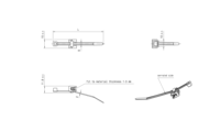Attaches de câble à clip de bordure en 2 parties résistantes aux UV pour la gestion des câbles solaires, épaisseur maximale du panneau 3 mm, diamètre maximal du faisceau 50 mm