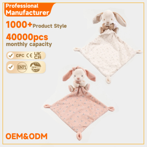 <span class=keywords><strong>Doudou</strong></span> en peluche douce pour bébé, couverture de sécurité, jouet de sommeil réconfortant pour nouveau-né, animal en peluche à tête, jouet apaisant pour nourrisson - Product Image 5