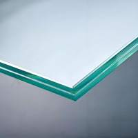 Verre de sécurité trempé stratifié pour murs-rideaux industriels, balcons, rampes d'escalier et construction, avec dimensions et épaisseur personnalisables