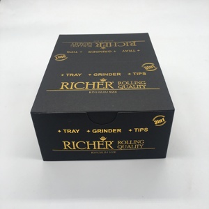 Papiers à rouler Richer Kingslim, emballage avec tampon doré, boîte en carton recyclable - Product Image 5