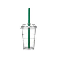 Mug à eau froide transparent style paille, Série Minimaliste Nouvelle Édition Limitée 2026, Style Célébrité, Modèle Classique Déesse et Couple