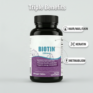 Permen Kunyah Biotin 150mcg 90 |   Suplemen Peningkat Kepadatan Tulang & Rambut Kulit Kuku 2 Kapsul PER SERTIFIKAT 24-Bulan - Product Image 4