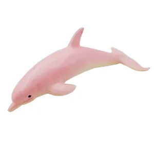 记忆泡沫软缓升粉色多芬玩具压力球PU促销海豚压力球泡沫玩具