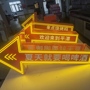 Biểu tượng tùy chỉnh treo tường quảng cáo biển Ngoài trời Acrylic Hộp đèn irrregular chiếu sáng treo cho cửa hàng - Product Image 1