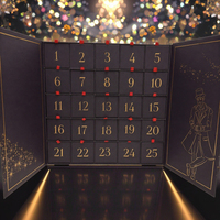 Boîte de calendrier de l'avent de Noël personnalisée en papier de conception élégante en gros avec tiroirs