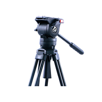Équipement photographique MagicLine V8 Kit de trépied de caméra vidéo robuste avec tête fluide pour studio de télévision
