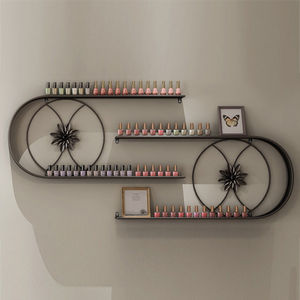 Présentoir mural en U pour salon de manucure, pour le rangement des vernis à ongles et des fournitures de colle (Résine professionnelle) - Product Image 4
