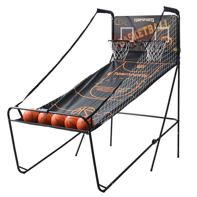 Easy to Assemble Dual Shot Basketball Arcade Game, Dual Shot Two Player Basketball System with Electronic Scorer, TB-1922