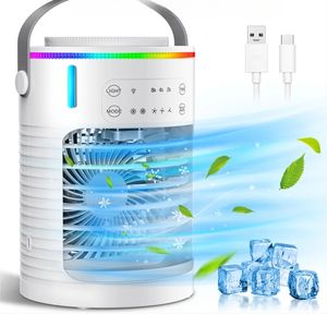 NOUVEAU Climatiseur Portable Mini Refroidisseur USB Ventilateur de Climatisation 600ml Ventilateur de Refroidissement à Eau Glacée avec Humidificateur pour Chambre à Coucher - Product Image 1