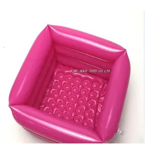 Kaliteli pembe kare şişme masaj ayak banyosu seyahat için - Product Image 1