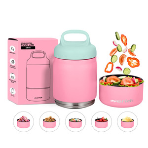 Lonchera Everich ODM de 18 oz Hecha de Acero Inoxidable 304 y Libre de BPA. Lonchera Circular de Doble Capa con Múltiples Usos - Product Image 5